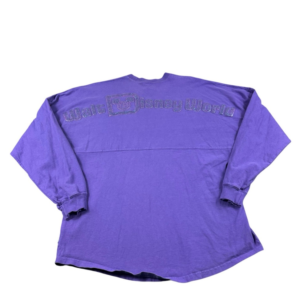Disney Spirit Jersey Purple Blue Glitter Walt Disney World Shirt Unisex Medium
